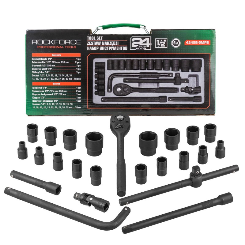 Гедоре 24 части ударно ROCKFORCE | mcbtools.com