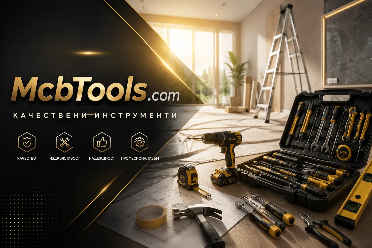 Качествени инструменти за ремонт на апартамент | mcbtools.com